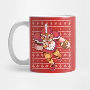 Football Santa Ugly Sweater Mug